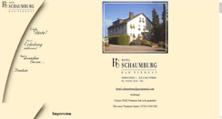 Desktop Screenshot of hotel-schaumburg.de